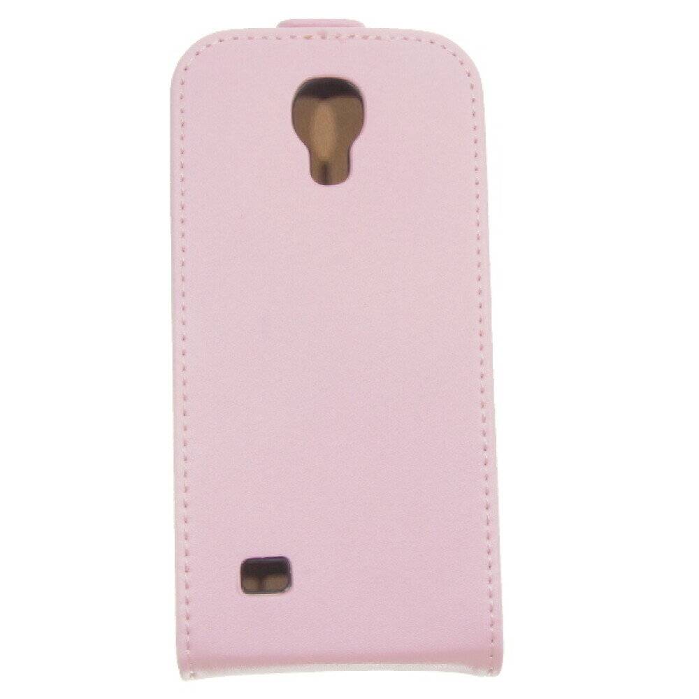 Slim Leder Flip Handyhülle für Galaxy S4 Mini Pink