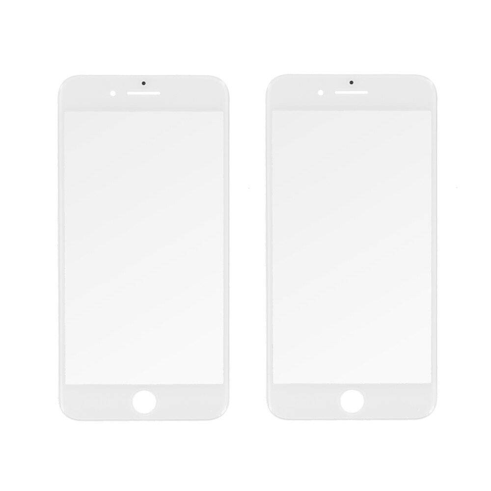 Displayglas für iPhone 7 Plus Weiß LCD Panzerfolie Displayschutz