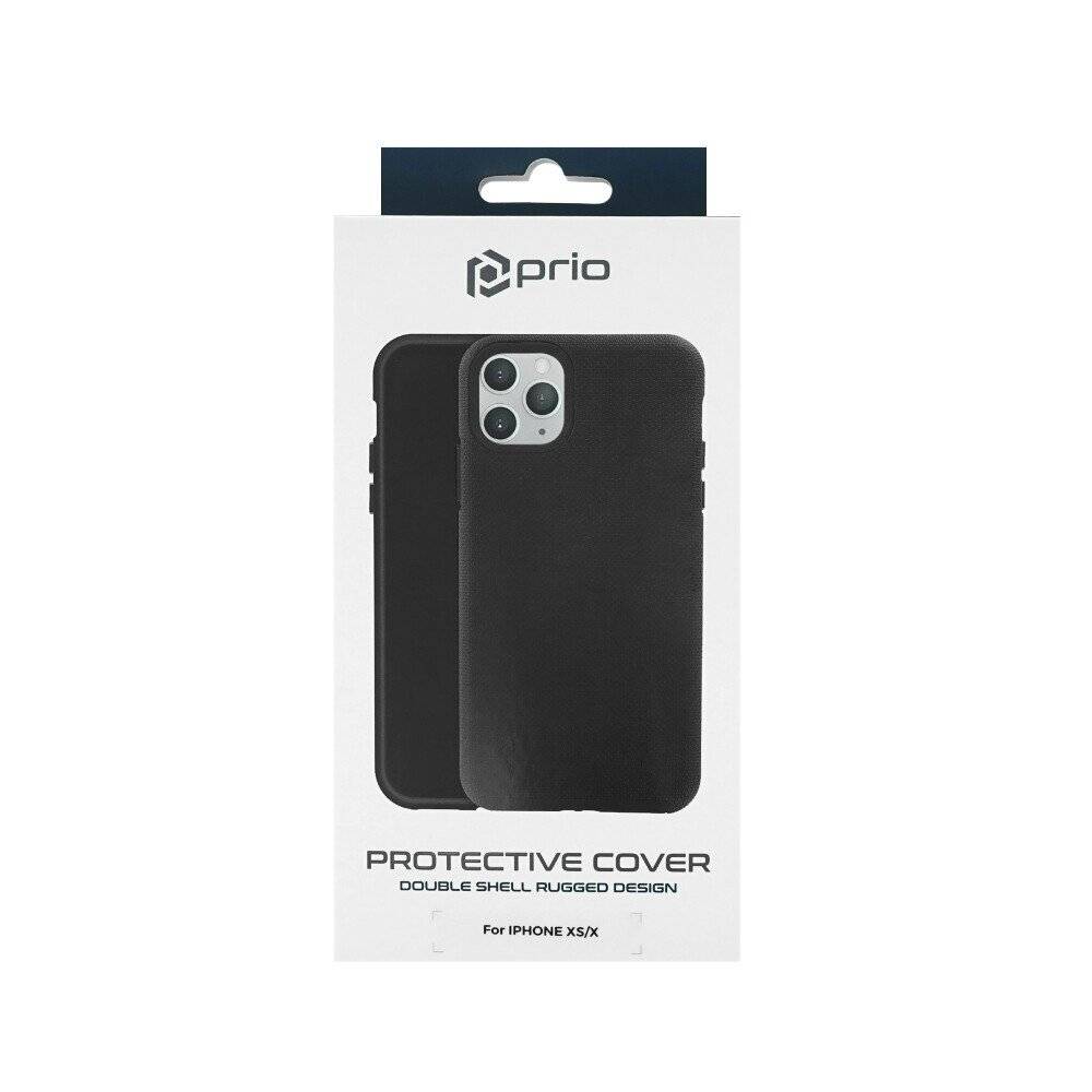 prio Schutzhülle für iPhone XS/X schwarz