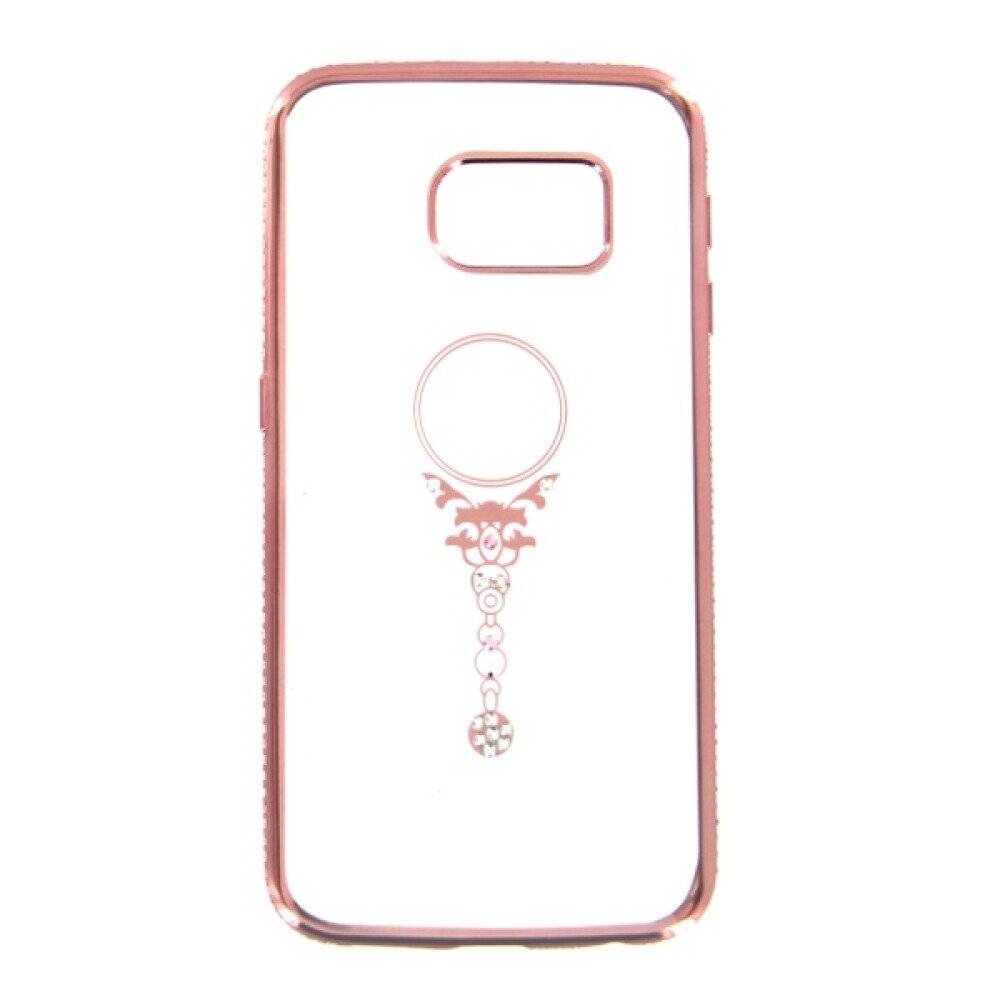 TPU Handyhülle für Samsung S6 Edge - Rosegold Bling Schutz