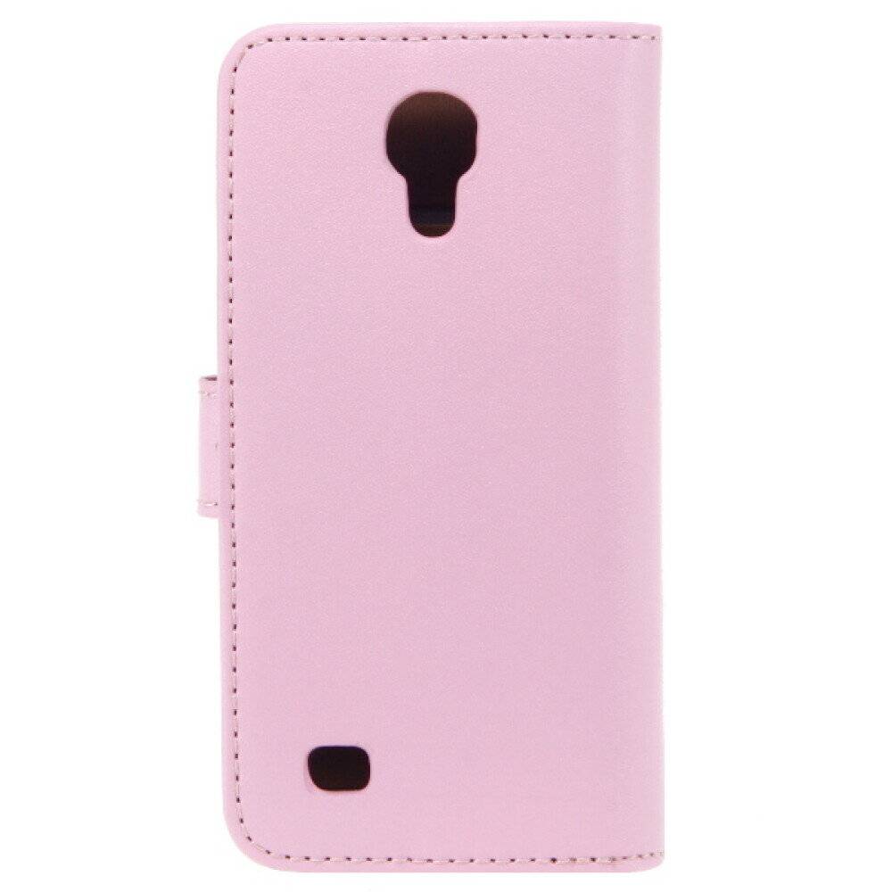Slim Lederhülle Handyhülle für Galaxy S4 mini Rosa 4250710507795