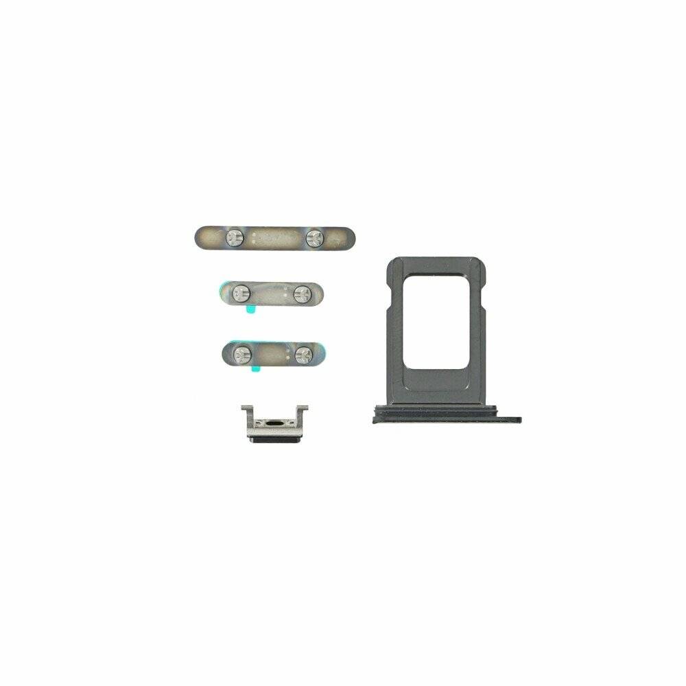 Tasten Set für iPhone 11 Pro Max grün Ersatz Button Knopf Taste Stummschalttaste