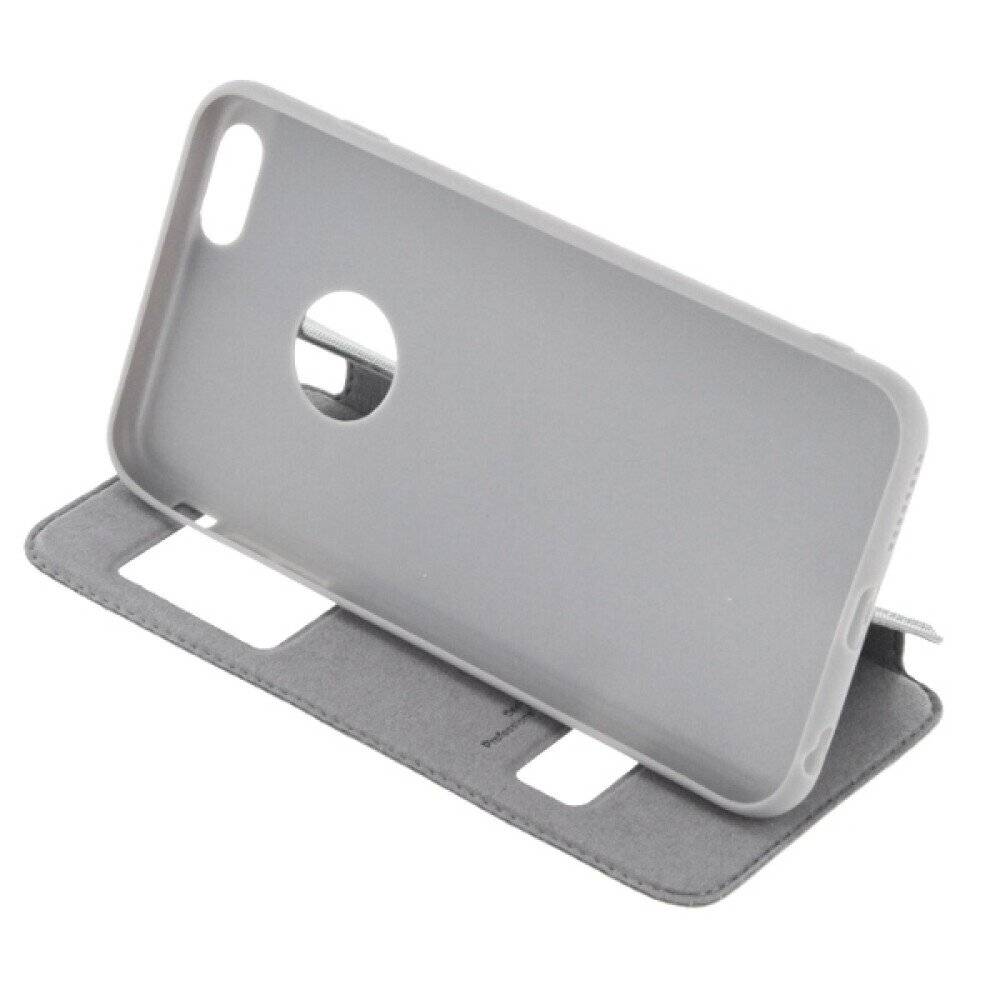 Original Magnet Flip Handyhülle für iPhone 6/6s Plus Grau Schutz Hülle