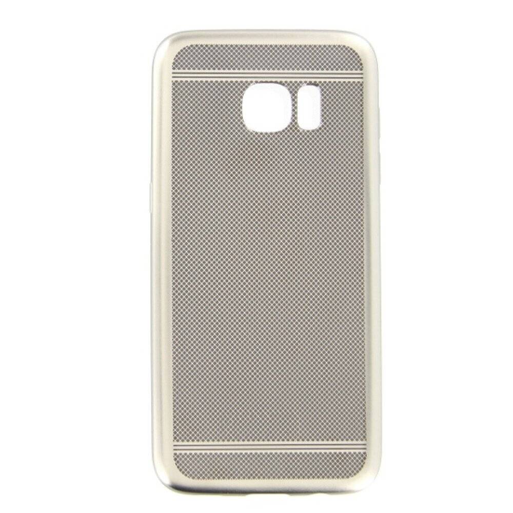 Silikonhülle für Samsung Galaxy S7 Edge Silber Handy Tasche Schutz