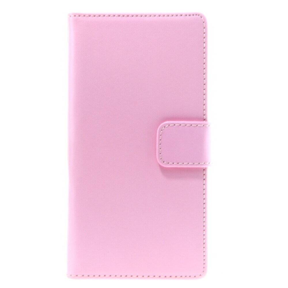 Book Case Handyhülle für Sony Xperia Z3 Rosa Lederhülle Schutz Case