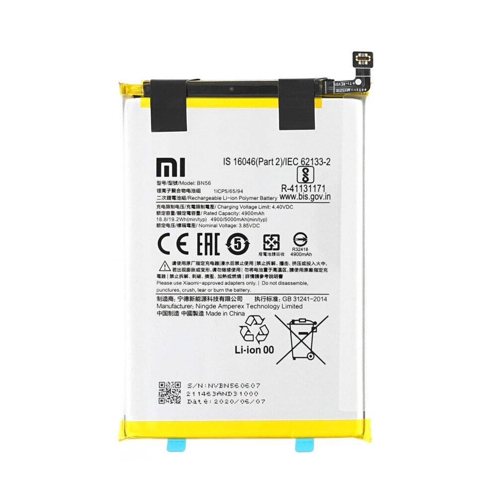 Original Akku BN56 für Xiaomi Redmi 9A 9C POCO M2 Pro 5000mAh 46020000425D