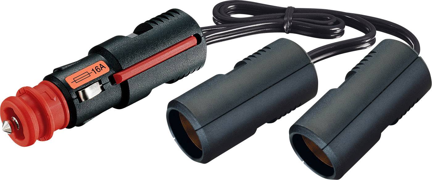 ProCar 67889200 2fach Zigarettenanzünder-Verteiler Anzahl Zigarettenkupplungen 2 x Belastbarkeit Strom max. 16A