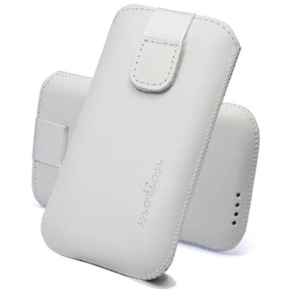 Lederetui Handyhülle für iPhone 6 Plus Weiß