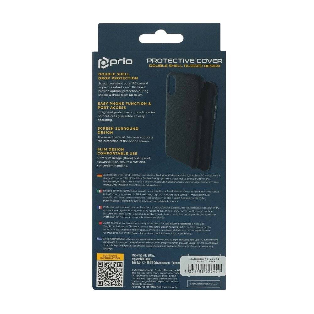 Prio Schutzhülle für Samsung S9 schwarz