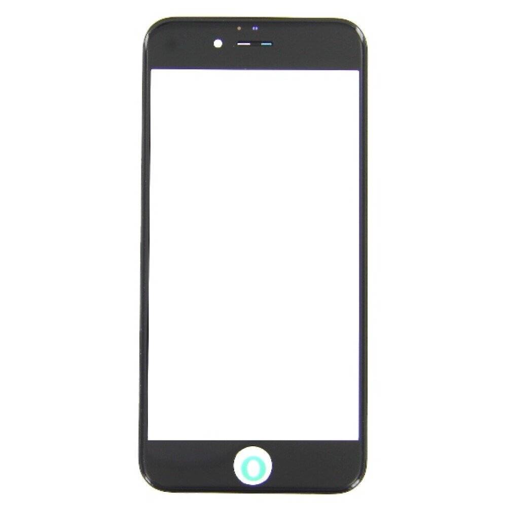 Displayglas für iPhone 6s schwarz LCD + Rahmen Echt Glas Displayschutz