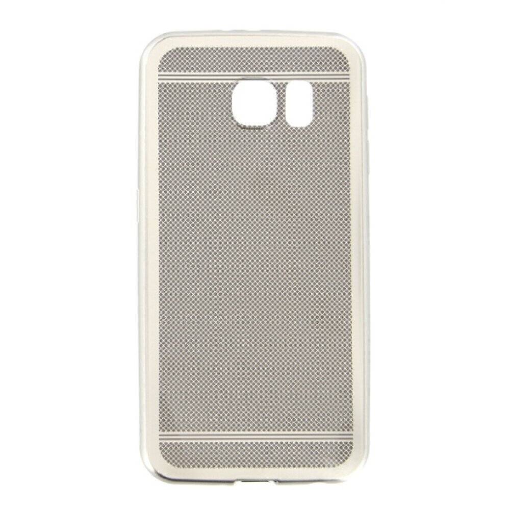 Silikonhülle für Samsung Galaxy S6 Silber Handy Tasche Schutz