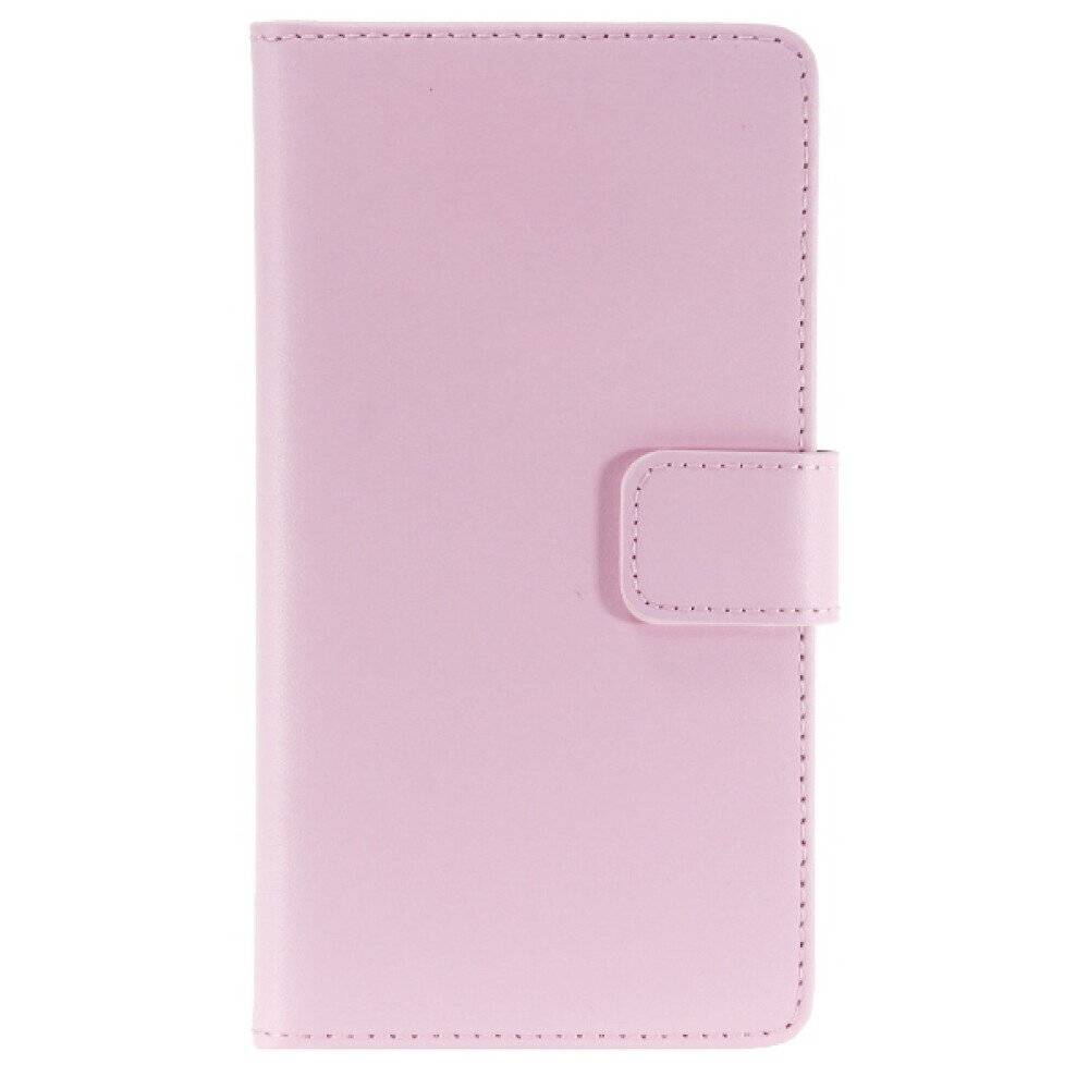 Book Case Handyhülle für Galaxy Note 4 Pink Leder Schutz 4250710555796