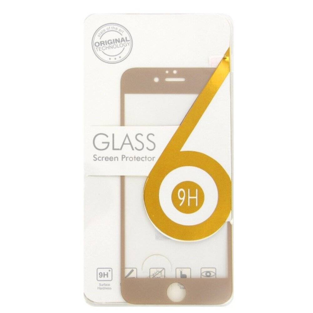 Panzerfolie 3D Gehärtetes Glas für iPhone 6, 6s Rose Gold