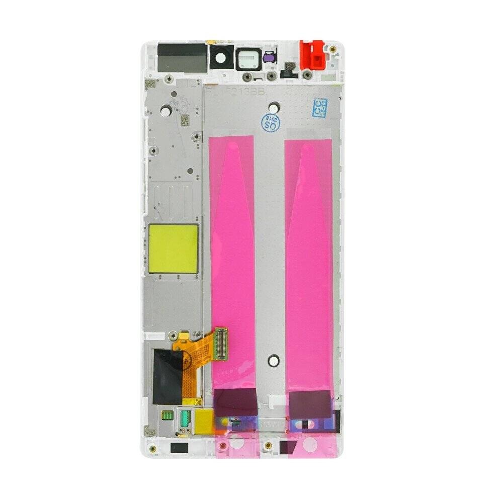 Display für Huawei Ascend P8 Weiß LCD + Rahmen Touch Ersatz