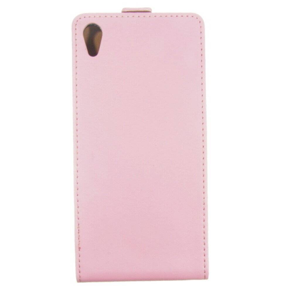 Slim Leder Flip Handyhülle für Sony Z2 Pink 4250710552825