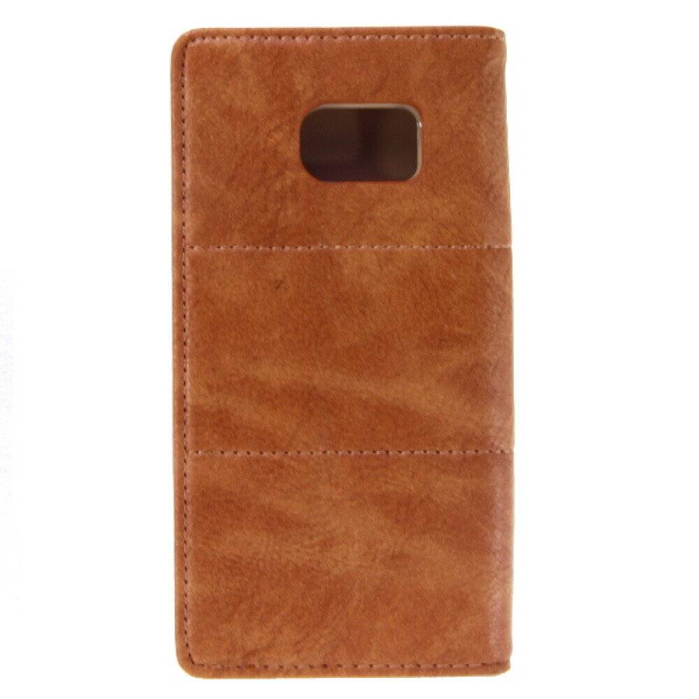 Book Case Handyhülle für Samsung Galaxy S6 Edge Gold