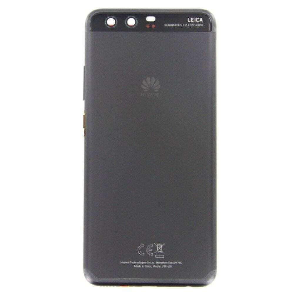 für Huawei P10 Akkudeckel Backcover Schwarz Kameraglas Rückseite