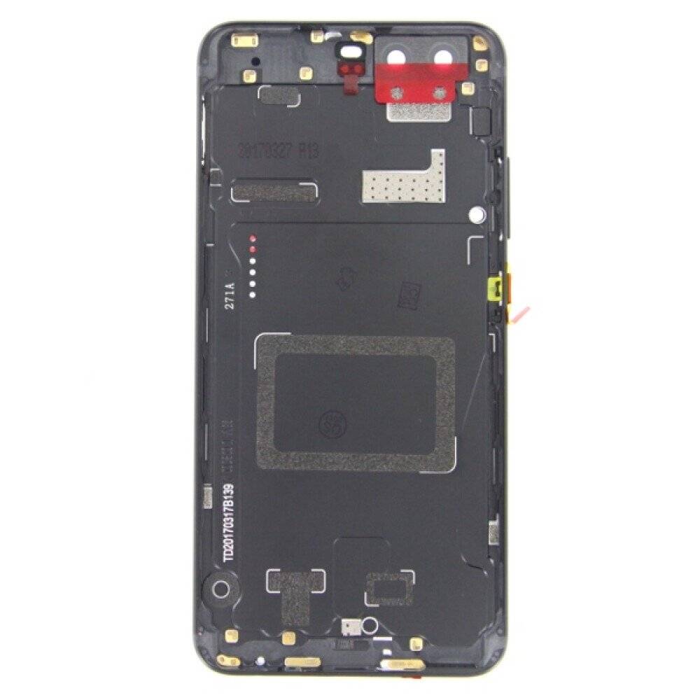 für Huawei P10 Akkudeckel Backcover Schwarz Kameraglas Rückseite