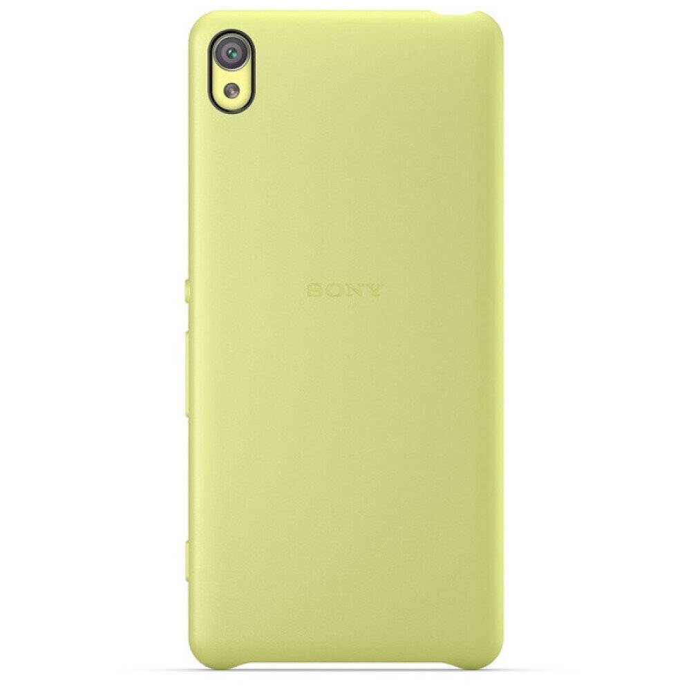 Original Sony Handyhülle für Xperia XA Limettengold Schutzhülle 1301-1896.1