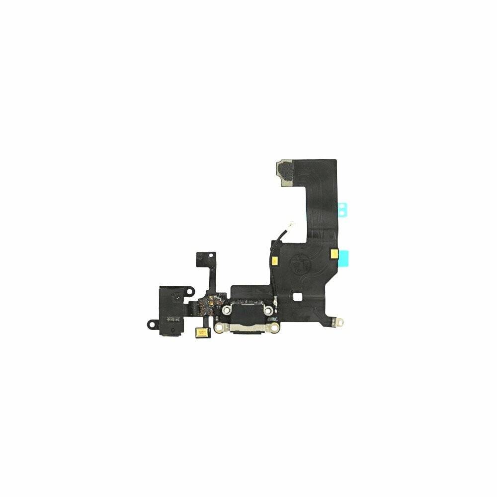 Ladebuchse für iPhone 5 Schwarz Dock Connector Audio Flex Ersatz