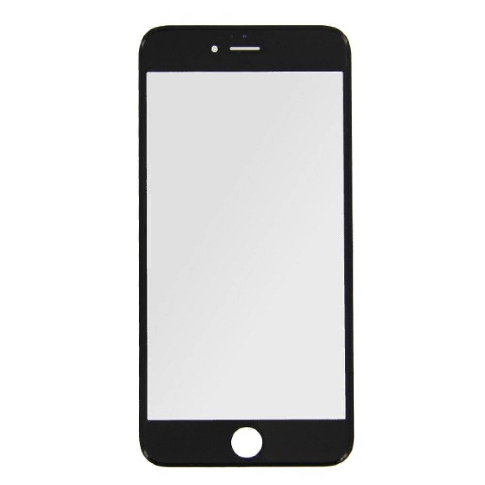Displayglas für iPhone 6 Plus schwarz LCD Echtglas Displayschutz