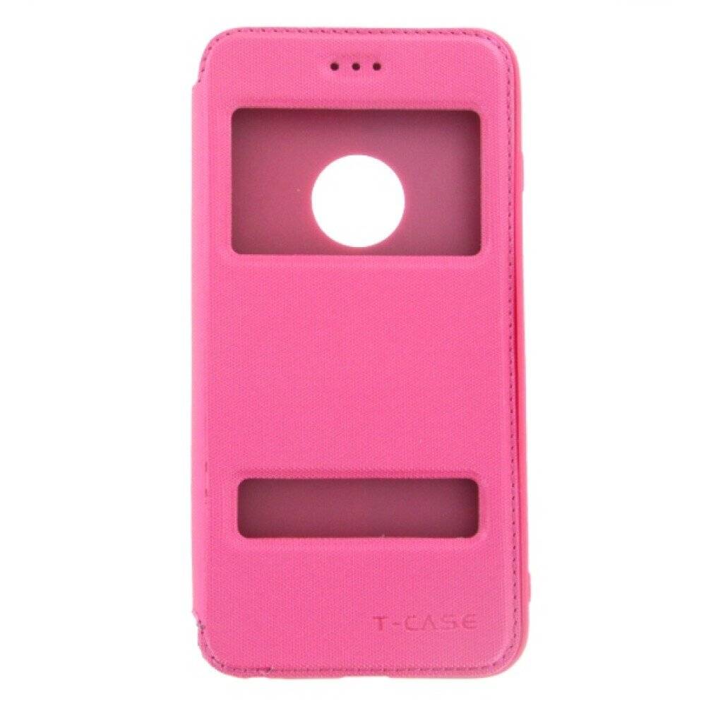 Original Magnet Flip Handyhülle für iPhone 6 6s Plus Pink Schutz Case