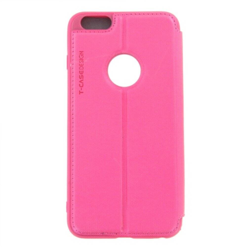Original Magnet Flip Handyhülle für iPhone 6 6s Plus Pink Schutz Case