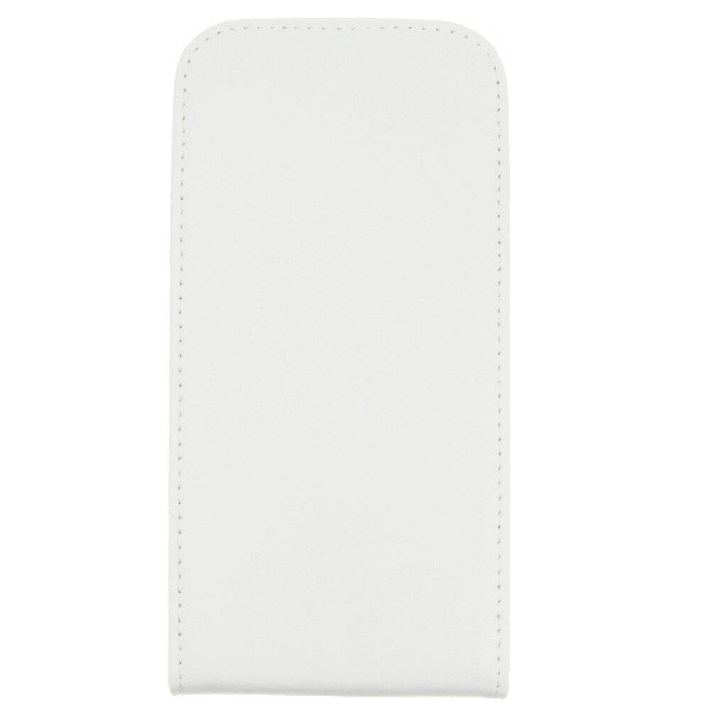 Slim Leder Flip Handyhülle für Samsung Galaxy S4 I9500 Weiß 4250710510788