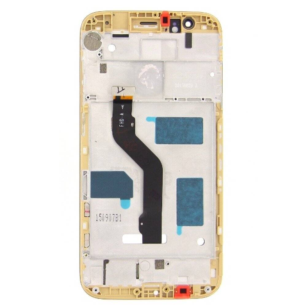 Display für Huawei Ascend G8 LCD + Rahmen Gold 02350MXA