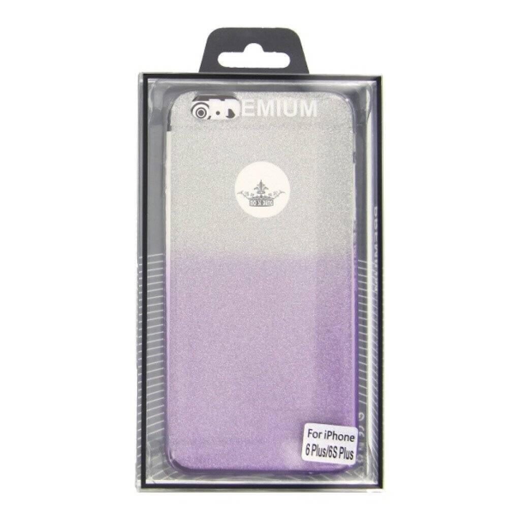 TPU Handyhülle für iPhone 6 6S Plus Violett Schutz Tasche