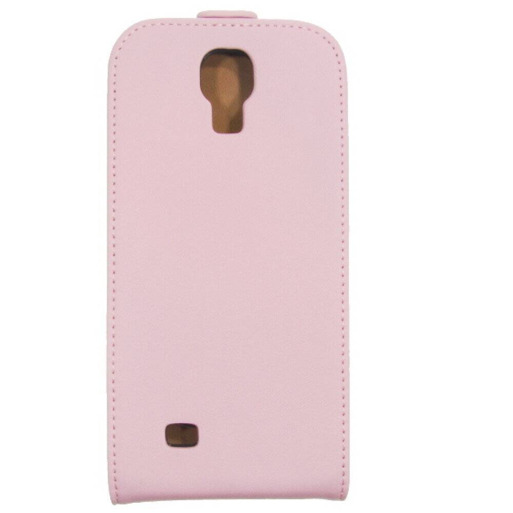 Slim Leder Flip Handyhülle für Samsung Galaxy S4 I9500 Pink Schutz Case