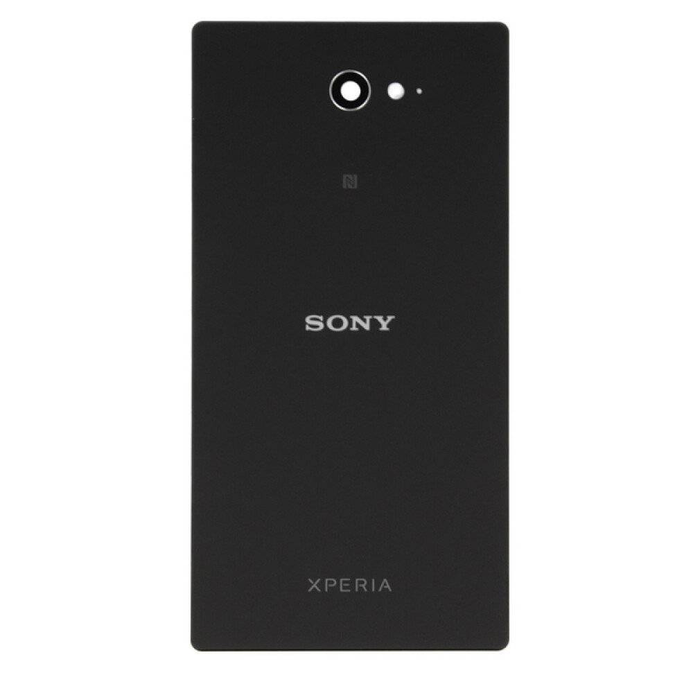 Original für Sony Xperia M2 Aqua Akkudeckel 78P7500002N Schwarz Rückseite