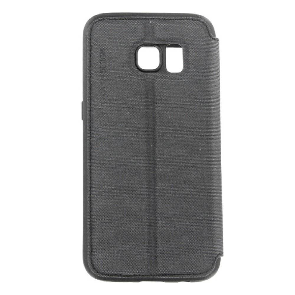 Flip Case Handyhülle für Samsung Galaxy S7 Schwarz Schutz Tasche
