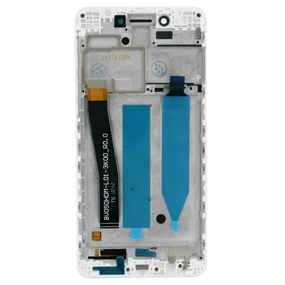 Display für Huawei Nova Smart LCD + Rahmen Weiß Bildschirm Touch