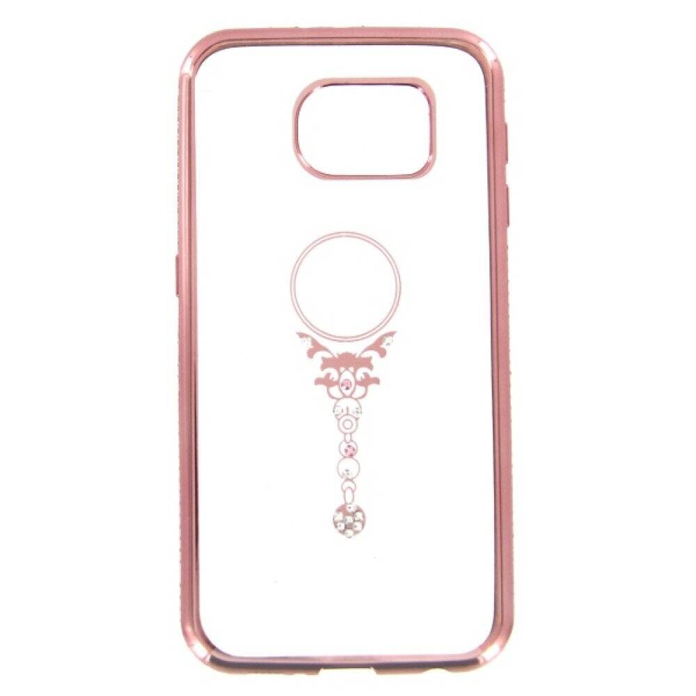 TPU Handyhülle für Samsung Galaxy S6 Rose Gold Bling Schutz Tasche