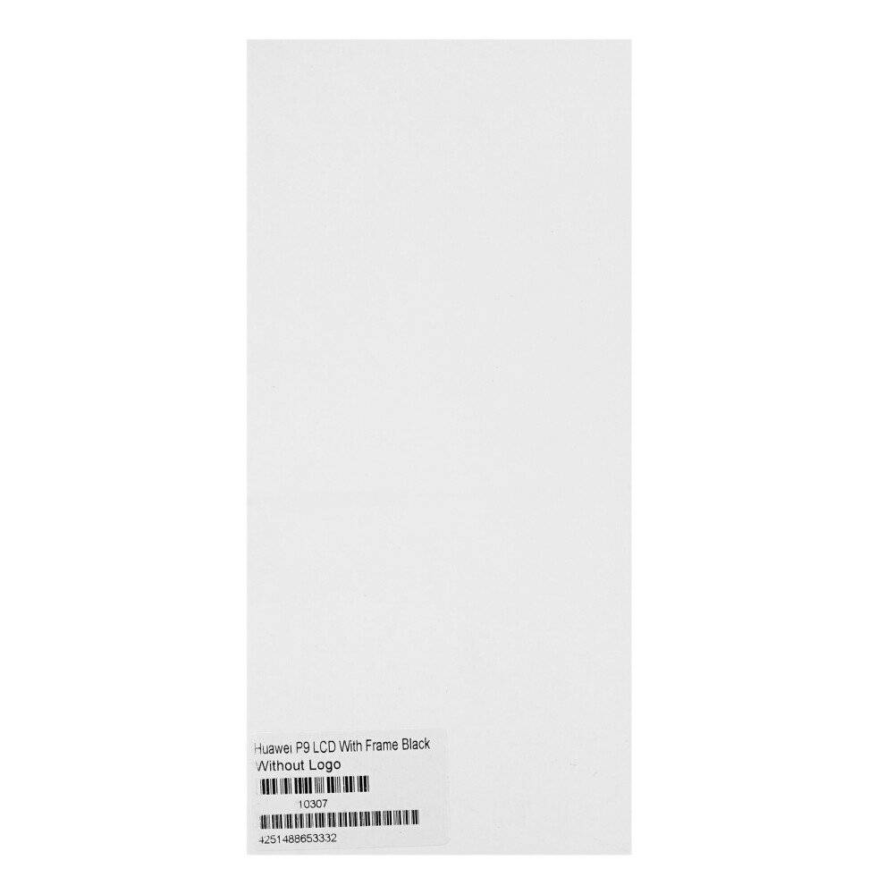 Displayeinheit + Rahmen für Huawei P9 schwarz, ohne Logo