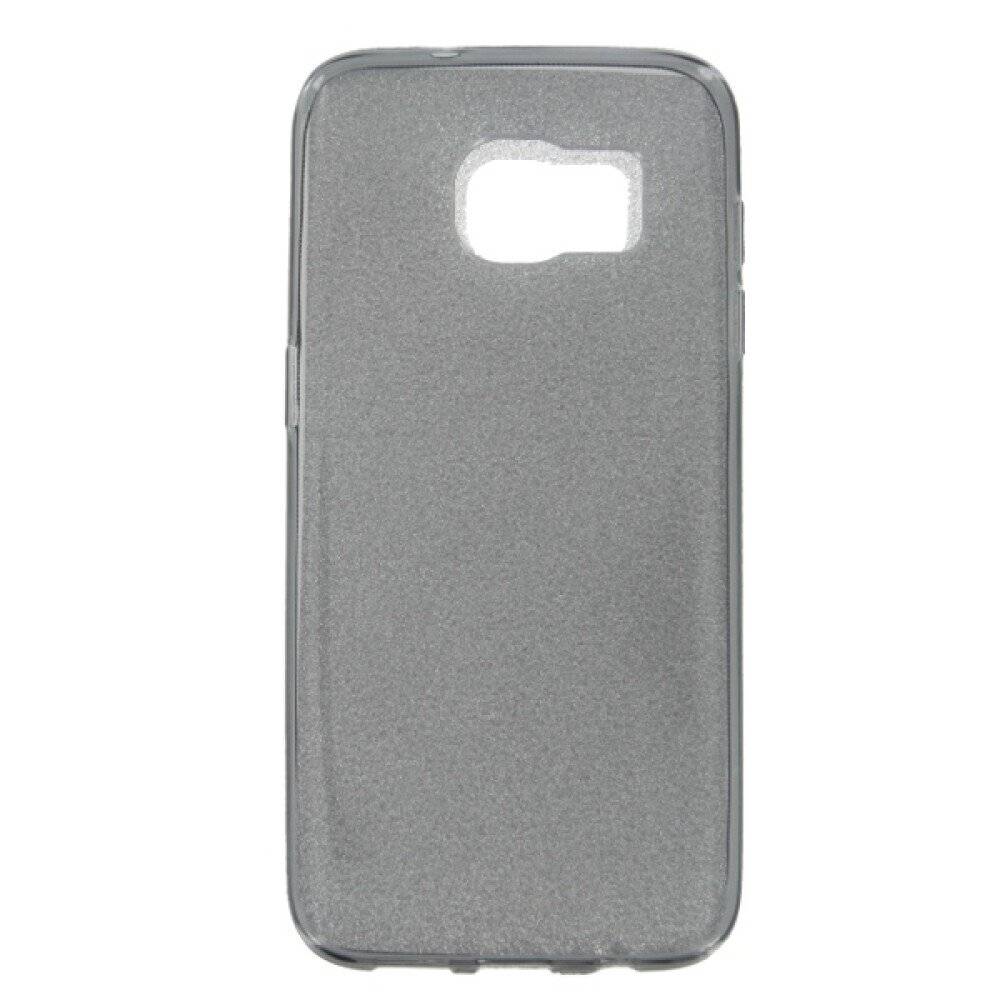 TPU Handyhülle für Samsung Galaxy S7 Edge Schwarz Glitzernde Hülle Schutz Tasche