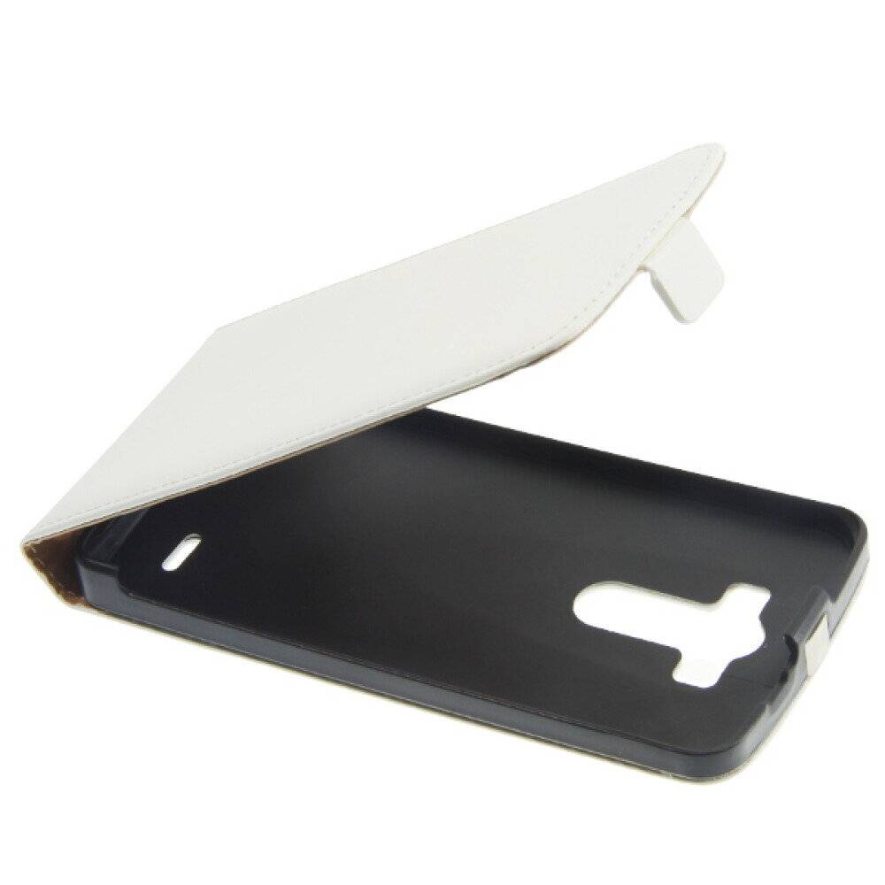 Slim Leder Flip Hülle für LG G3 D855 Weiß 4250710554027