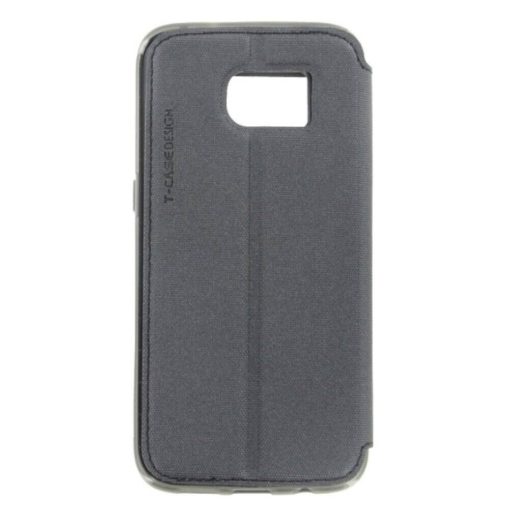Original Flip Handyhülle Samsung Galaxy S7 Edge Schwarz Magnetisch Schutzhülle