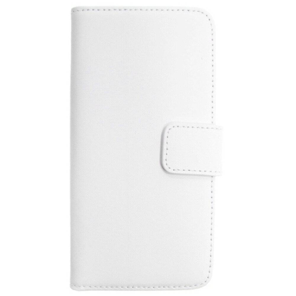 Book Case Handyhülle für HTC M9 Weiß Leder 4250710561452