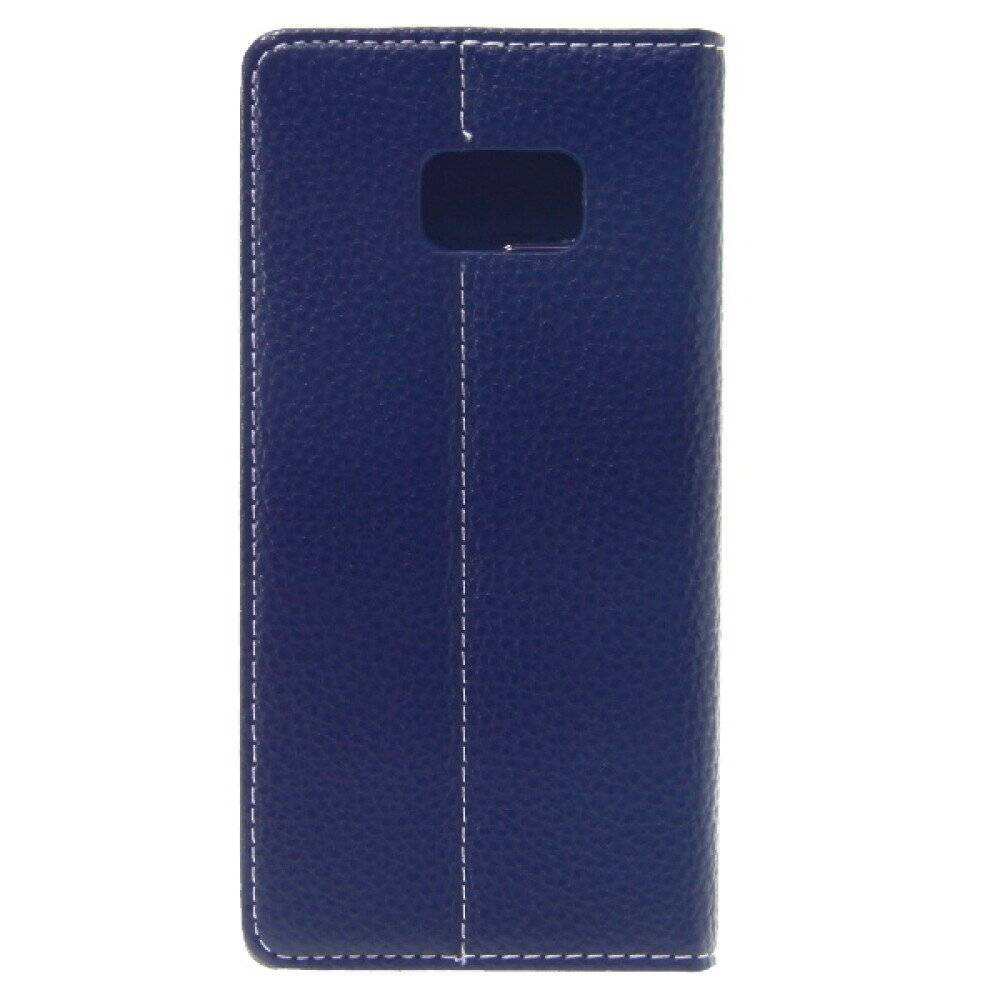 Book Case Handyhülle für Galaxy S6 Edge Plus Blau