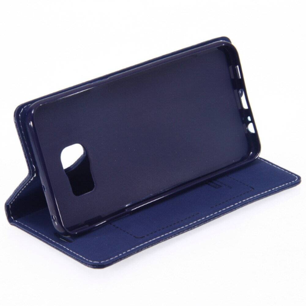 Book Case Handyhülle für Galaxy S6 Edge Plus Blau