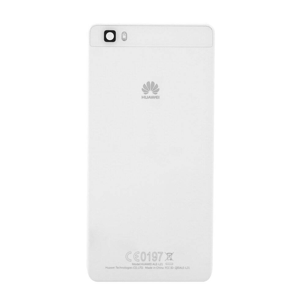 für Huawei P8 Lite Akkudeckel Backcover Weiß Rückseite
