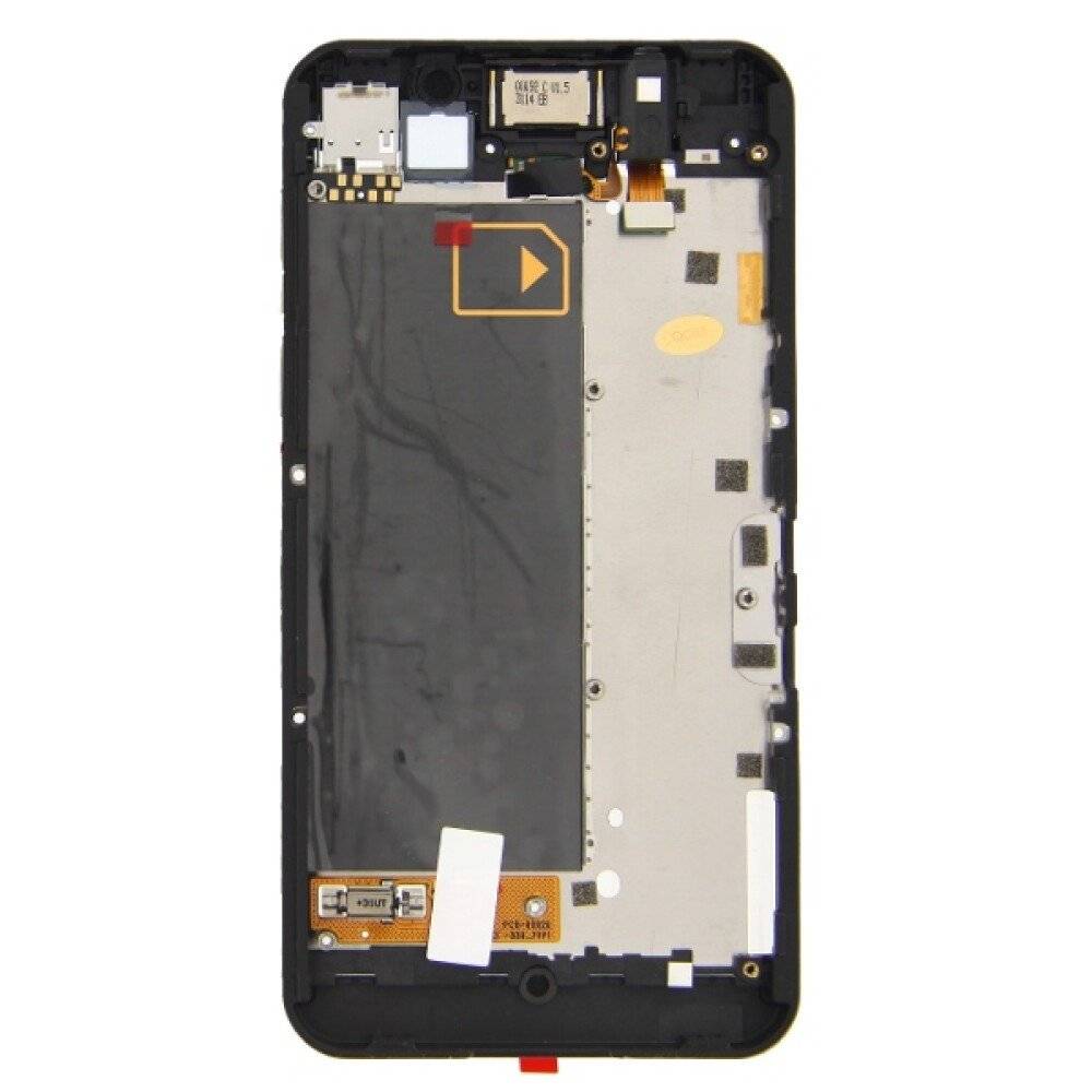 BlackBerry Z10 STL100-1 Front Cover Schwarz Rahmen