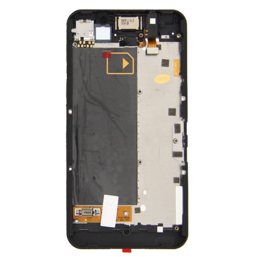 BlackBerry Z10 STL100-1 Front Cover Schwarz Rahmen