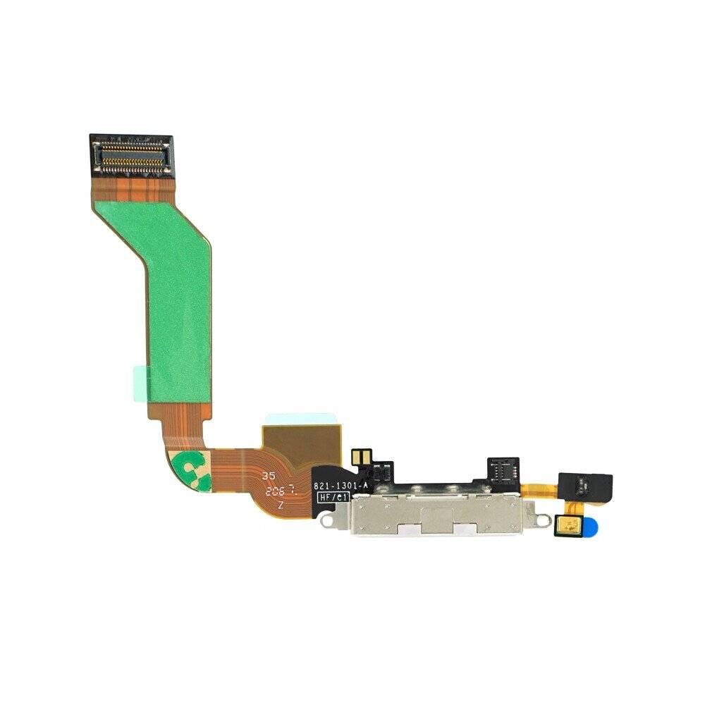 Ladebuchse für Apple iPhone 4s Weiß Dock Connector Flex 821-1301-A