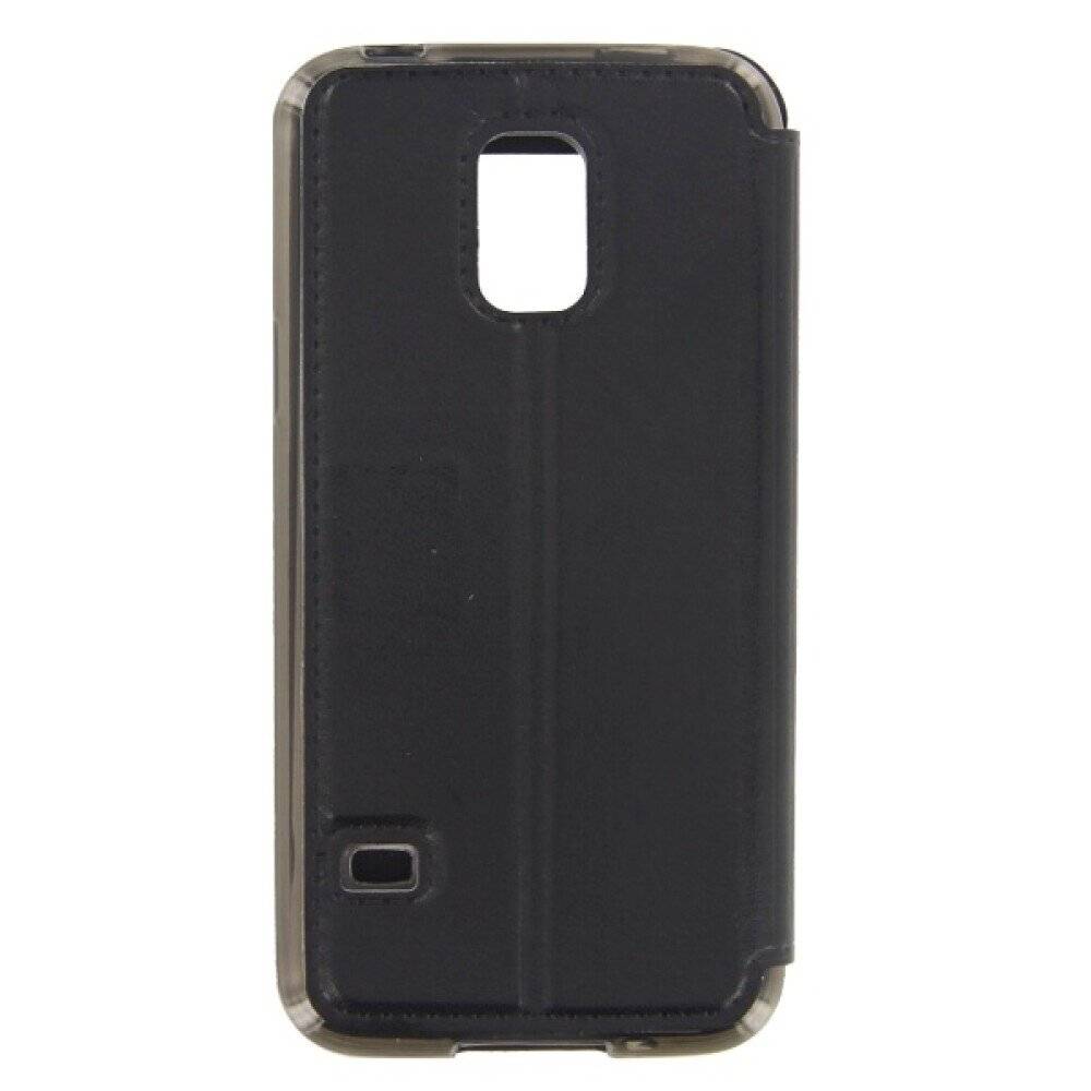 Flip Cover Handyhülle für Samsung Galaxy S5 Mini Schwarz