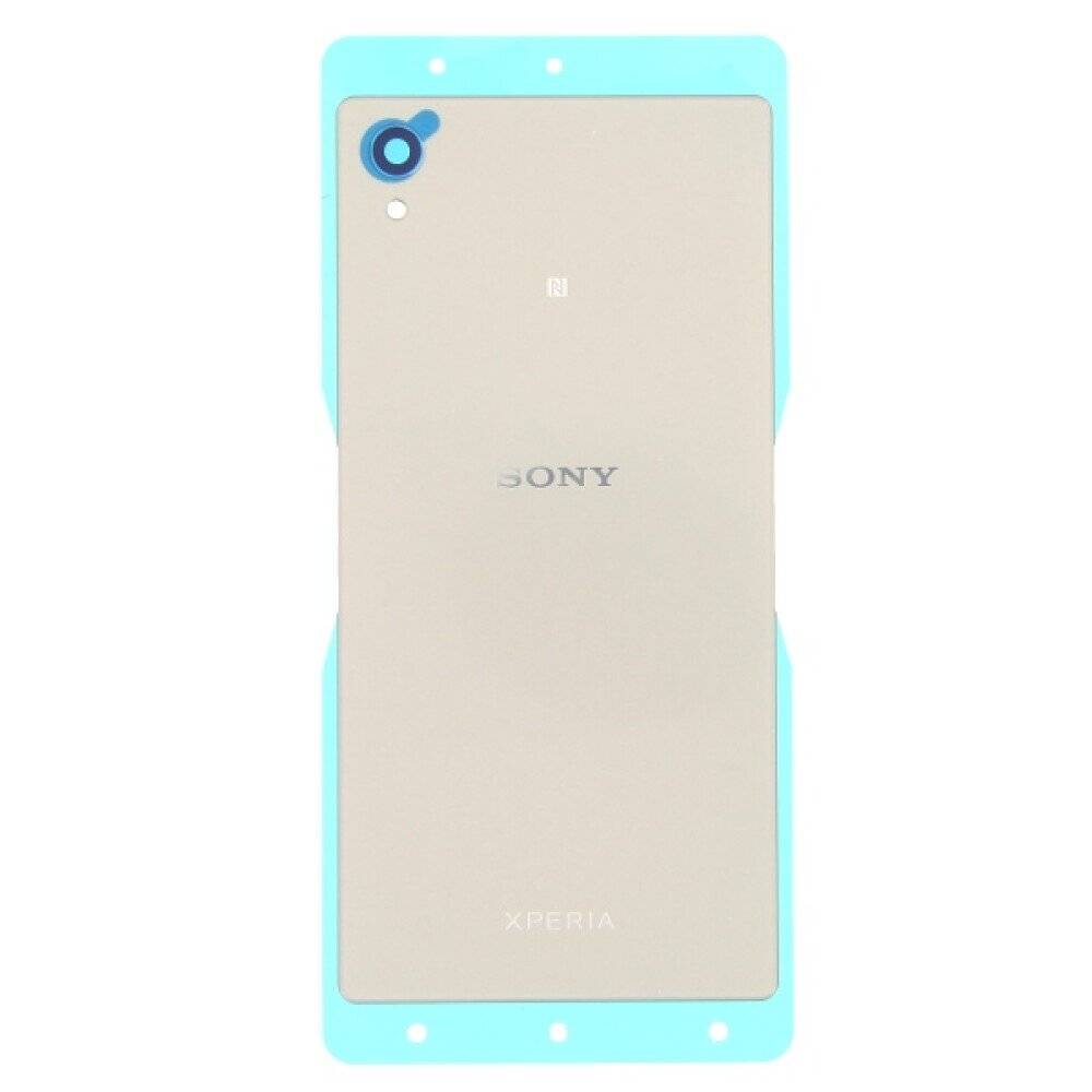 Original Akkufachdeckel Sony Xperia M4 Aqua E2303 192TUL0002A Silber Rückseite