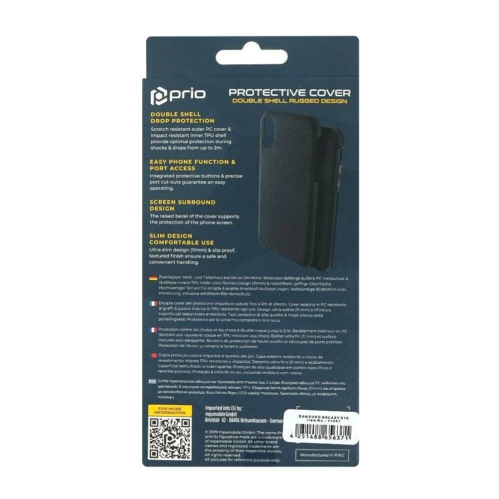 Prio Schutzhülle für Samsung S10 schwarz