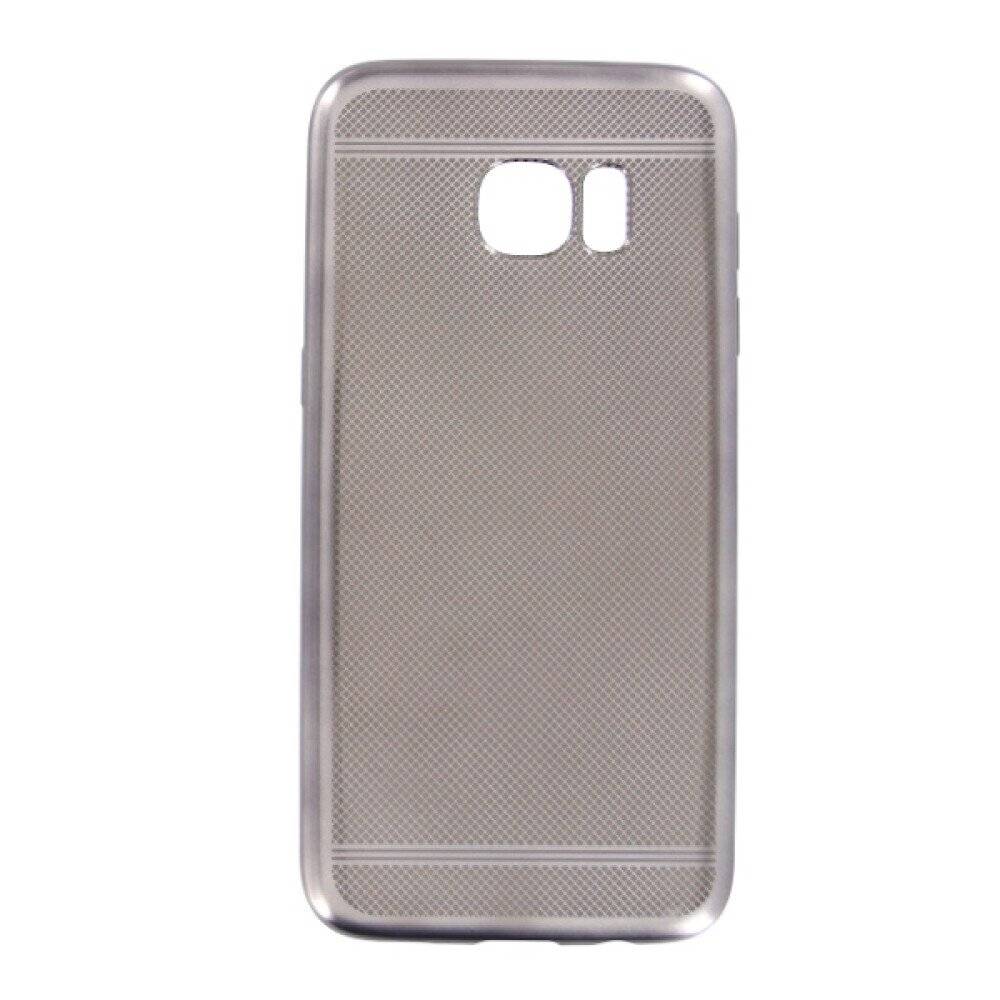 Silikonhülle Handyhülle für Samsung Galaxy S7 Edge Grau Schutz Cover